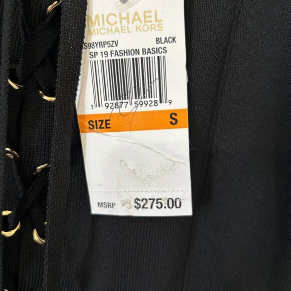 Michael Kors Black Lace Front Dress Sz S - Picture 6 of 6